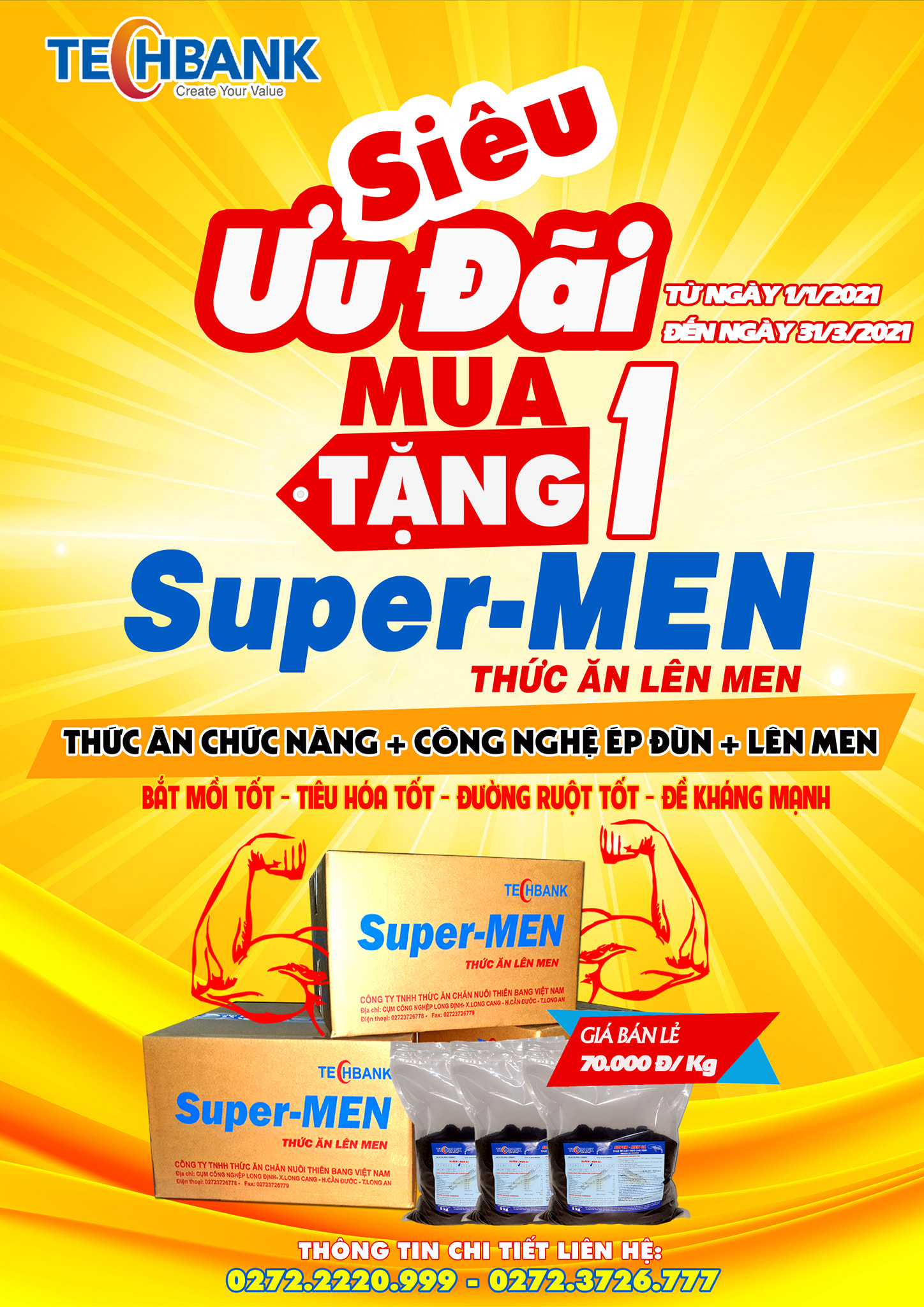 SIÊU ƯU ĐÃI SUPER MEN - MUA 1 TẶNG 1